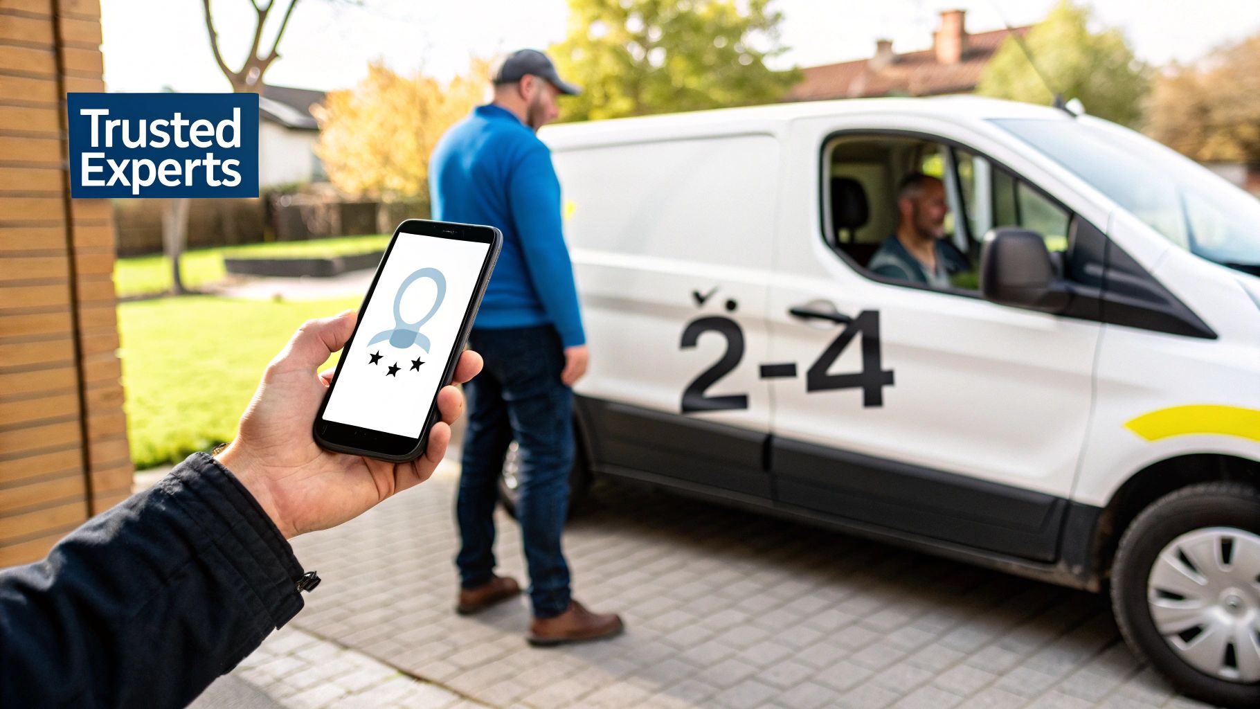 A customer shaking hands with a certified auto glass technician