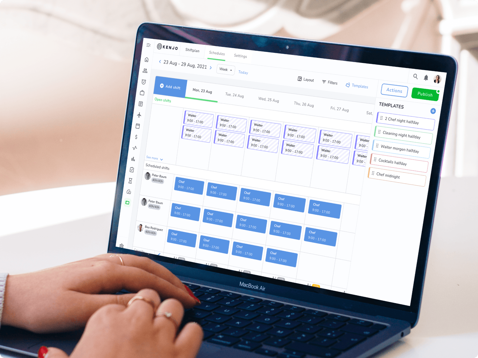 Kenjo shiftplanning module