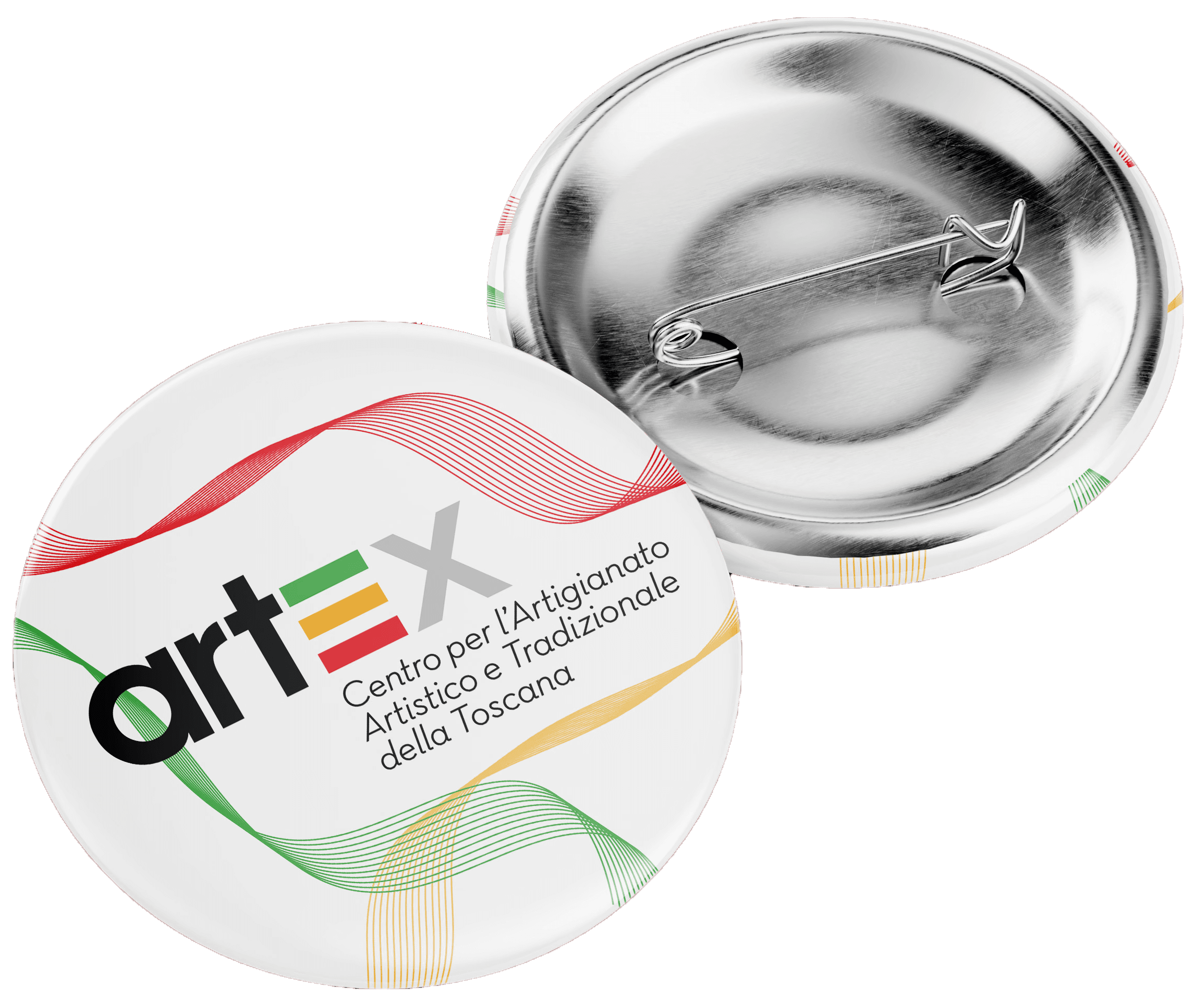 Artex branded pin