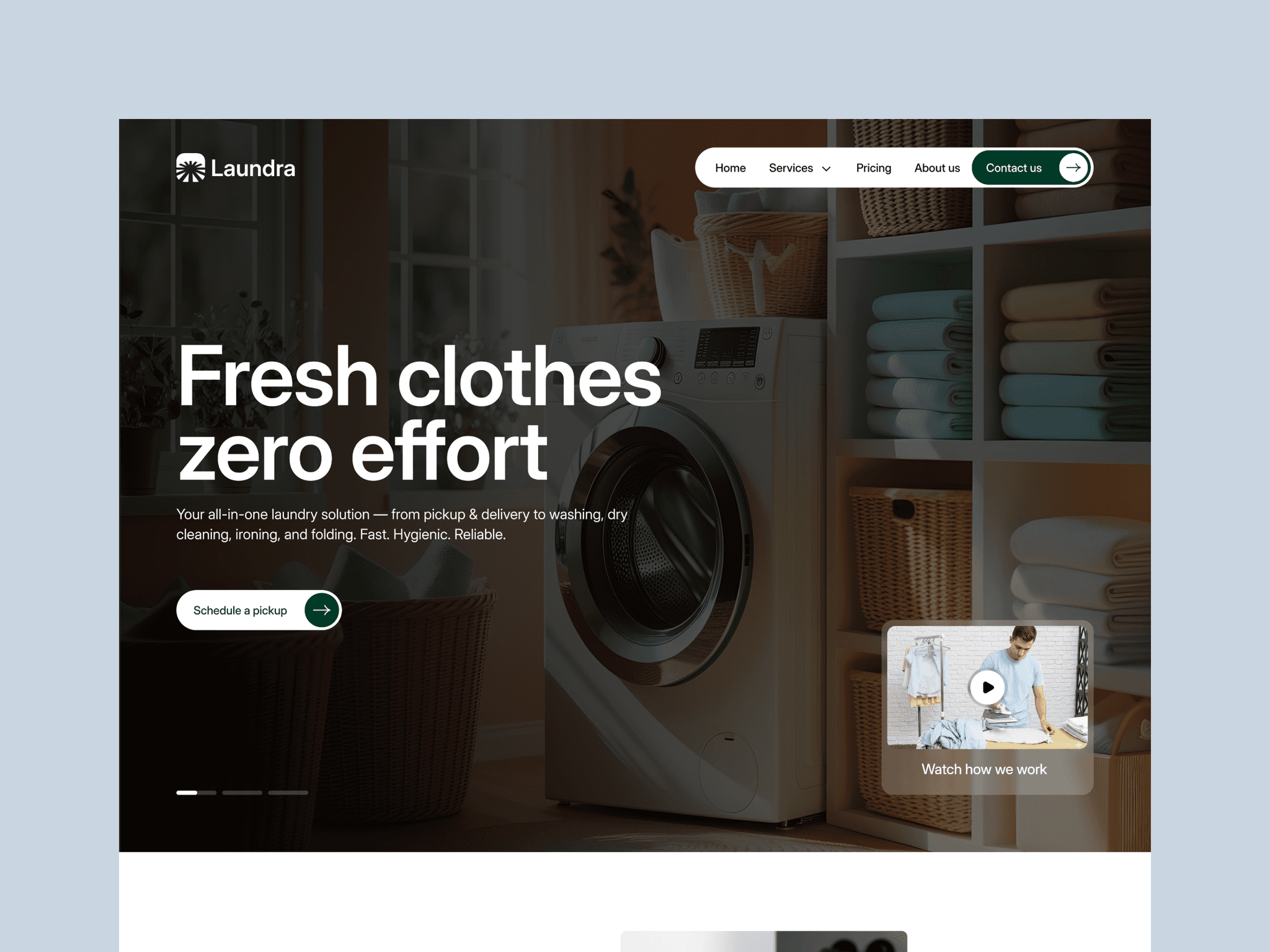 Laundry Service Business Template