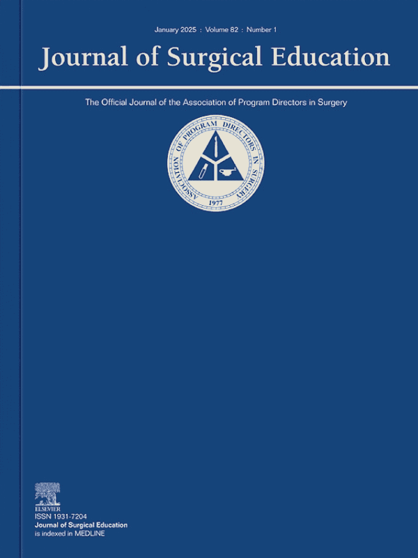 Journal of surgical education cover