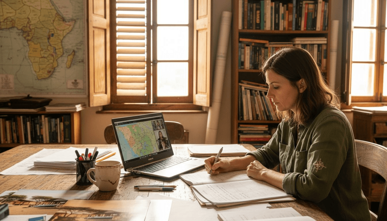 Safari planner reviews trip details