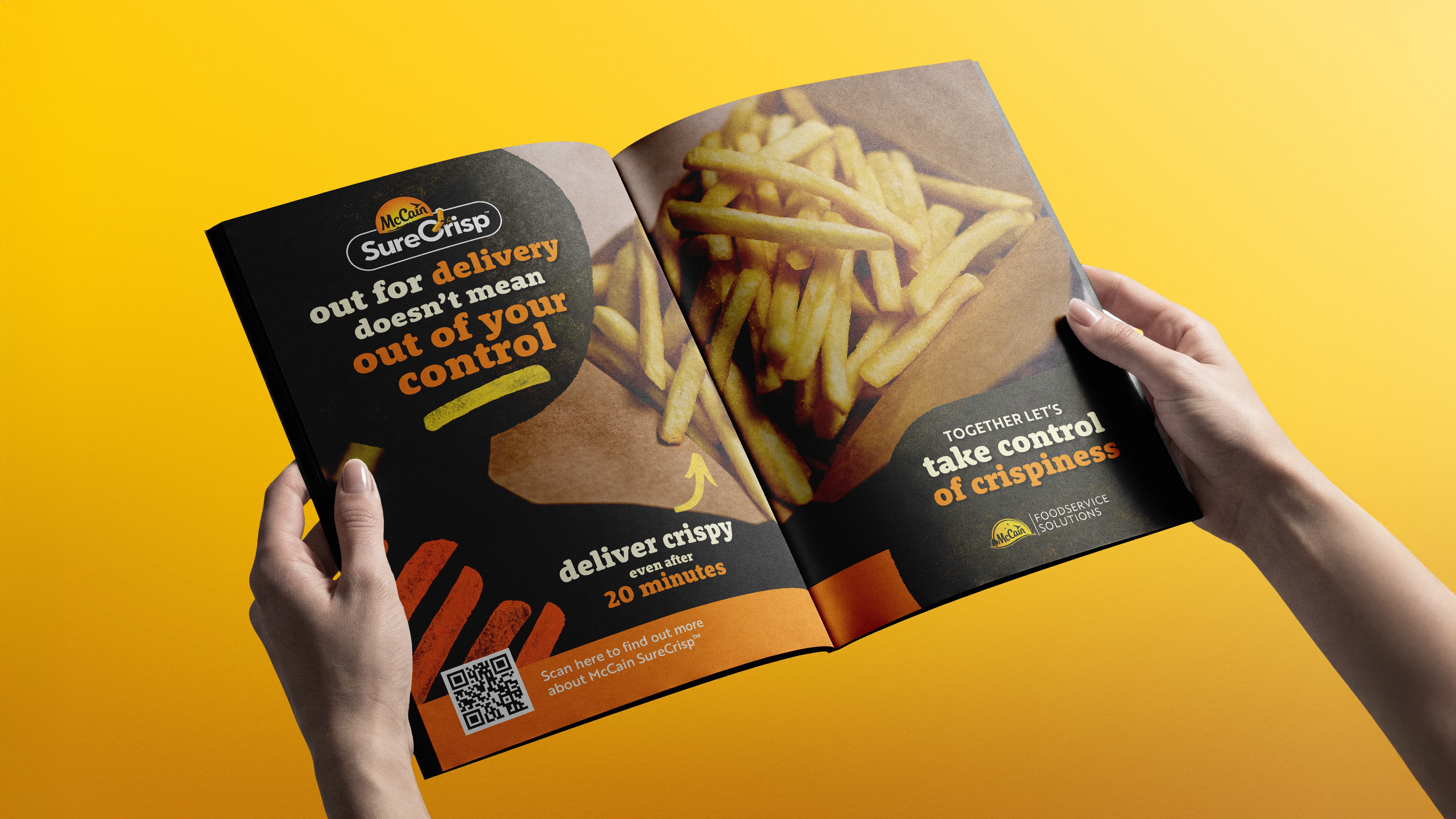 McCain Surecrisp brochure, designed by Omne