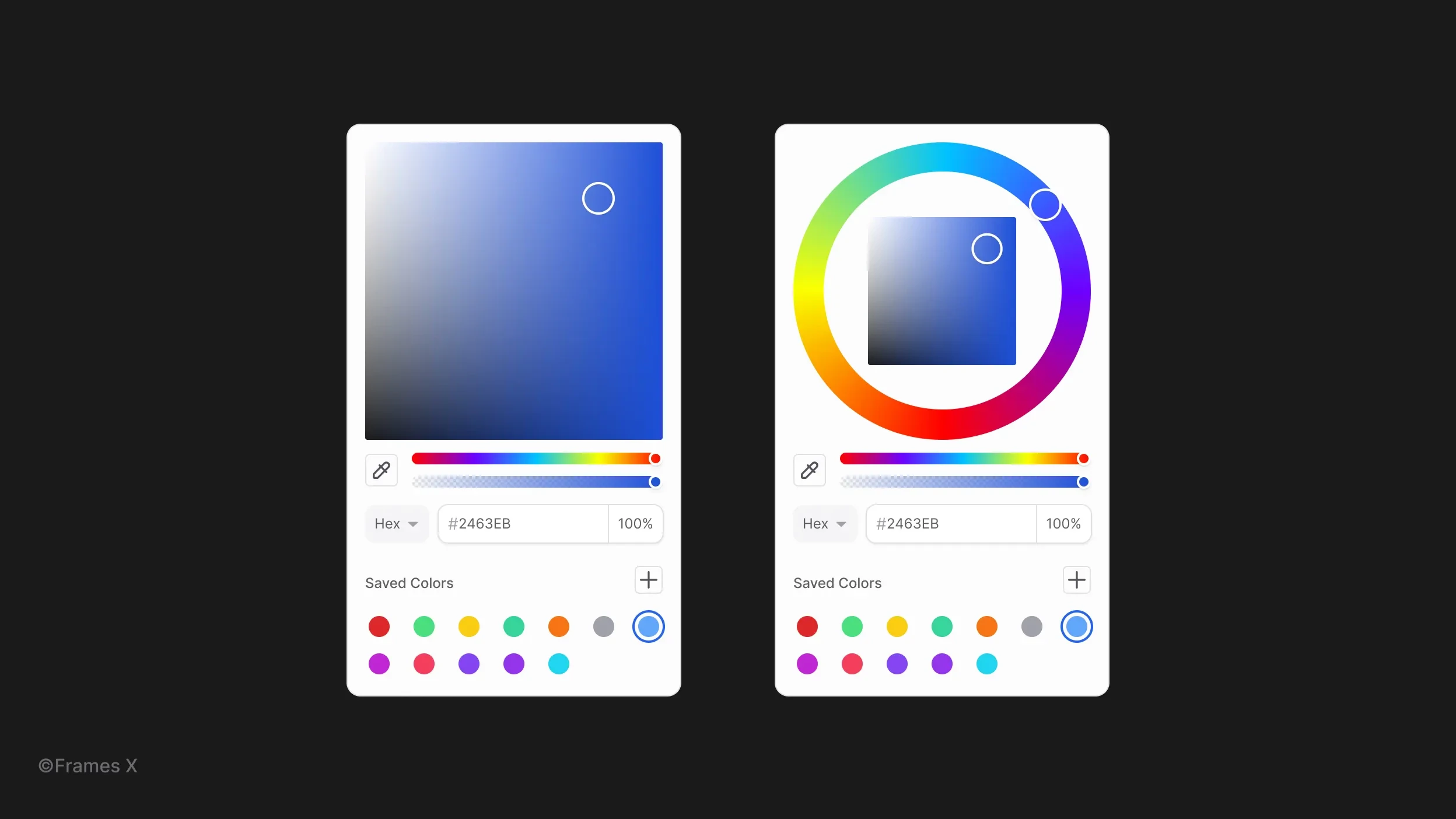 Web Color Picker UI in Figma