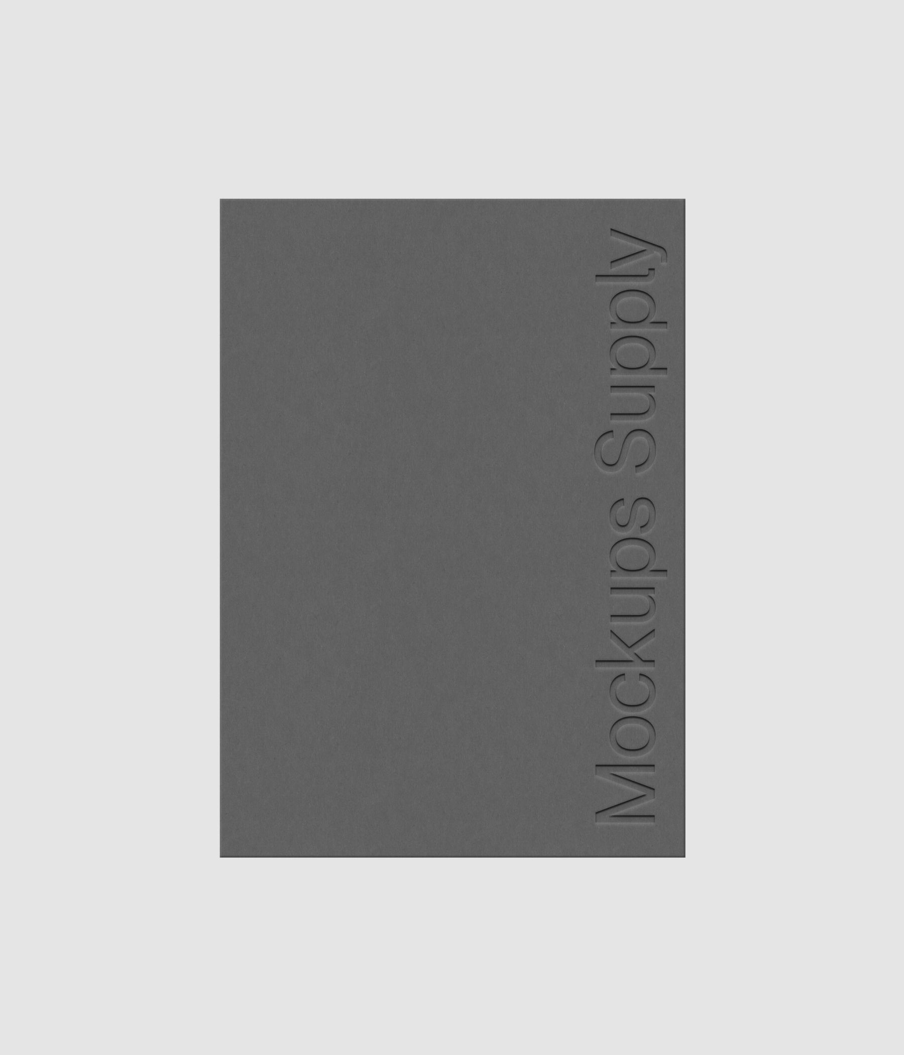 A4 paper mockup PSD with debossed logo effect, movable paper layout, clean stationery mockup for print design and brand identity