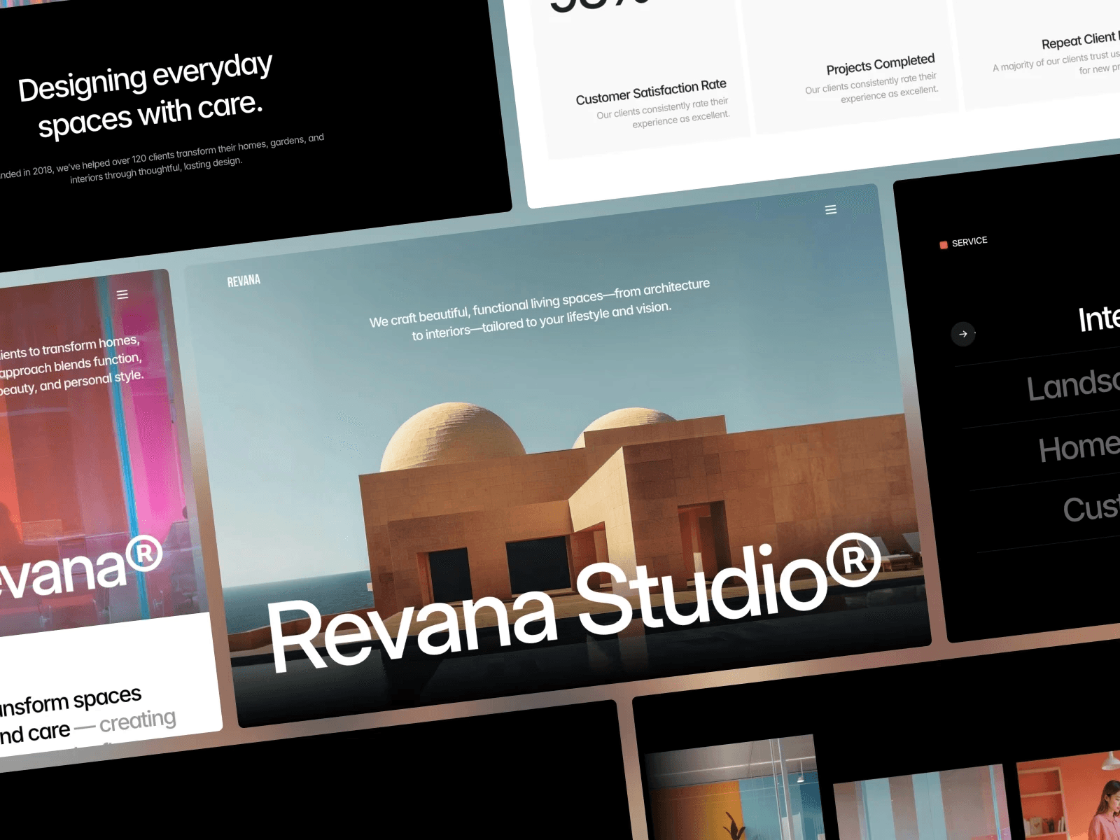 Revana interior design website template