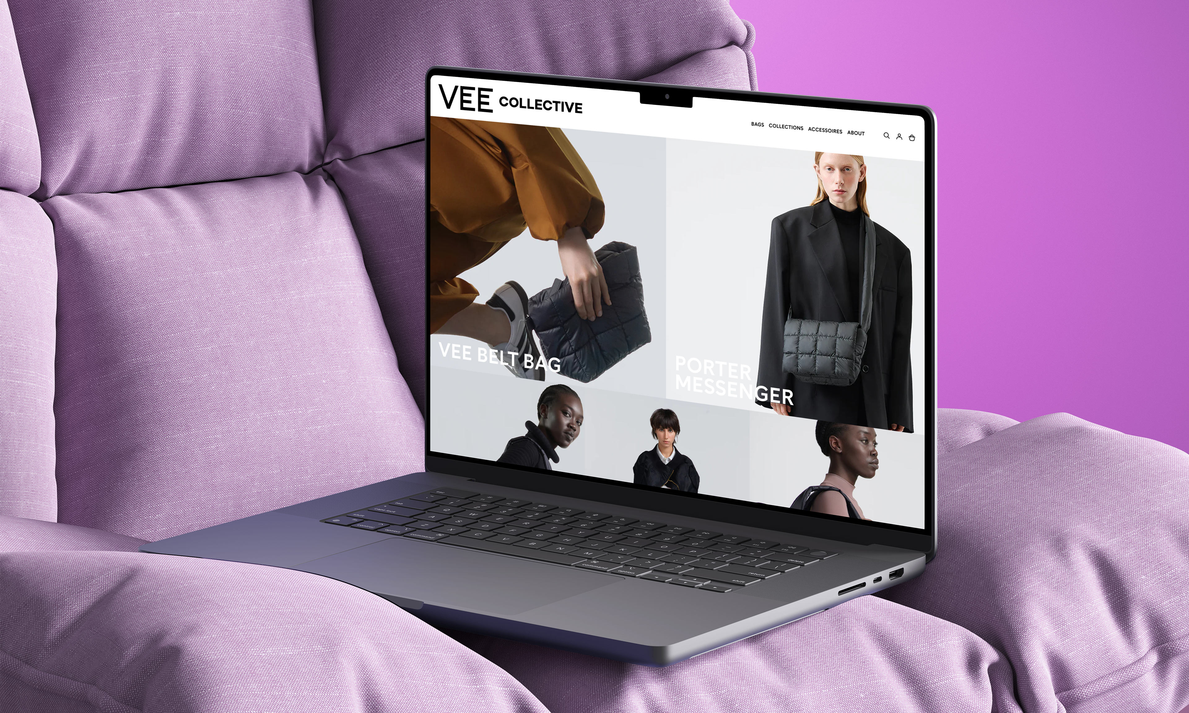 Darstellung der Website von VeeCollective