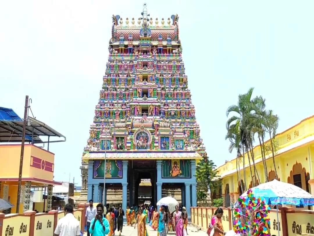 mayiladuthurai: Thirukkadaiyur temple Maha Rudra Yaga TNN | mayiladuthurai: திருக்கடையூரில் மகா ருத்ர யாகம் - தருமபுரம் ஆதீனம் பங்கேற்பு