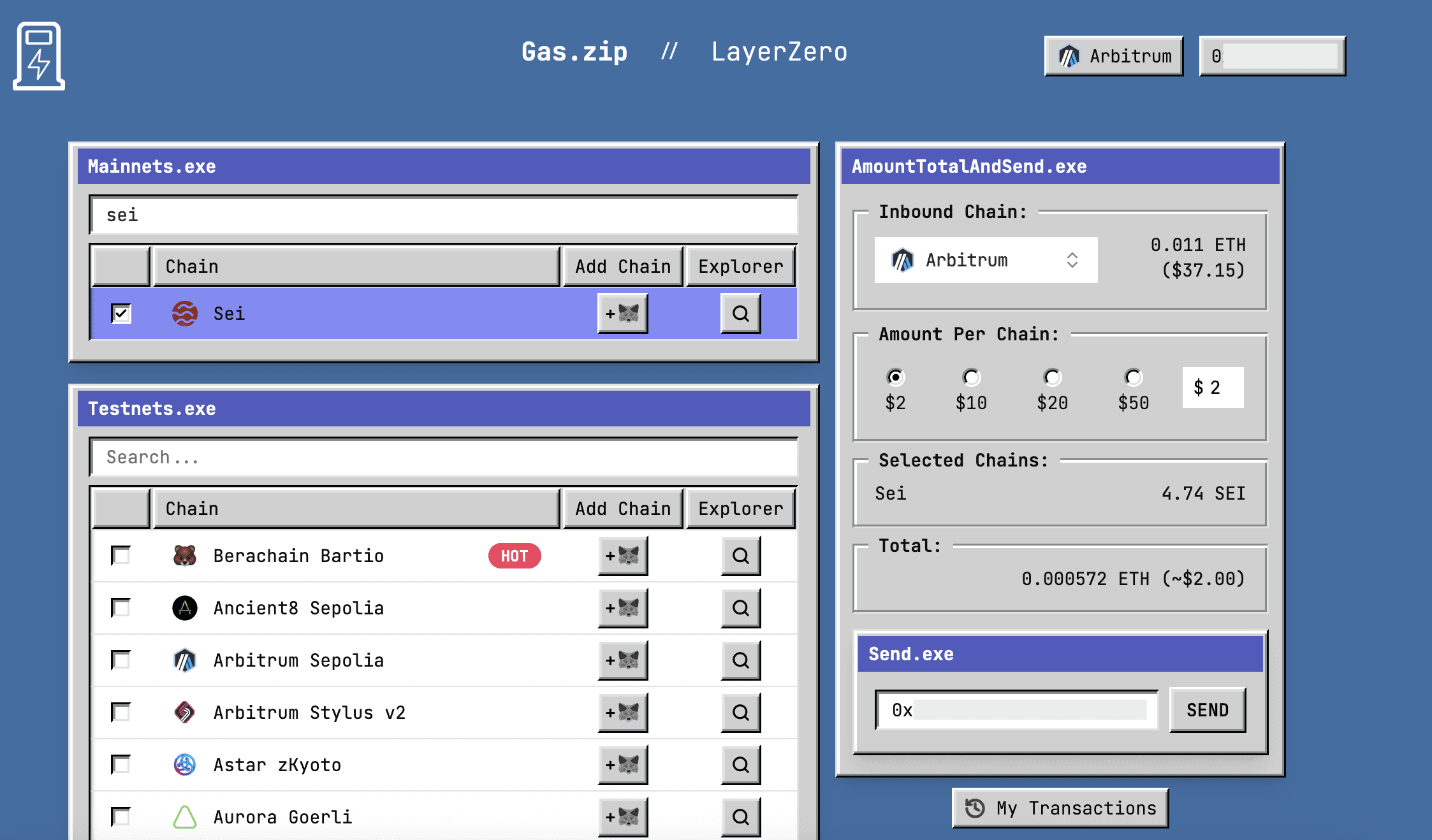 Bridge from EVM to Sei Network