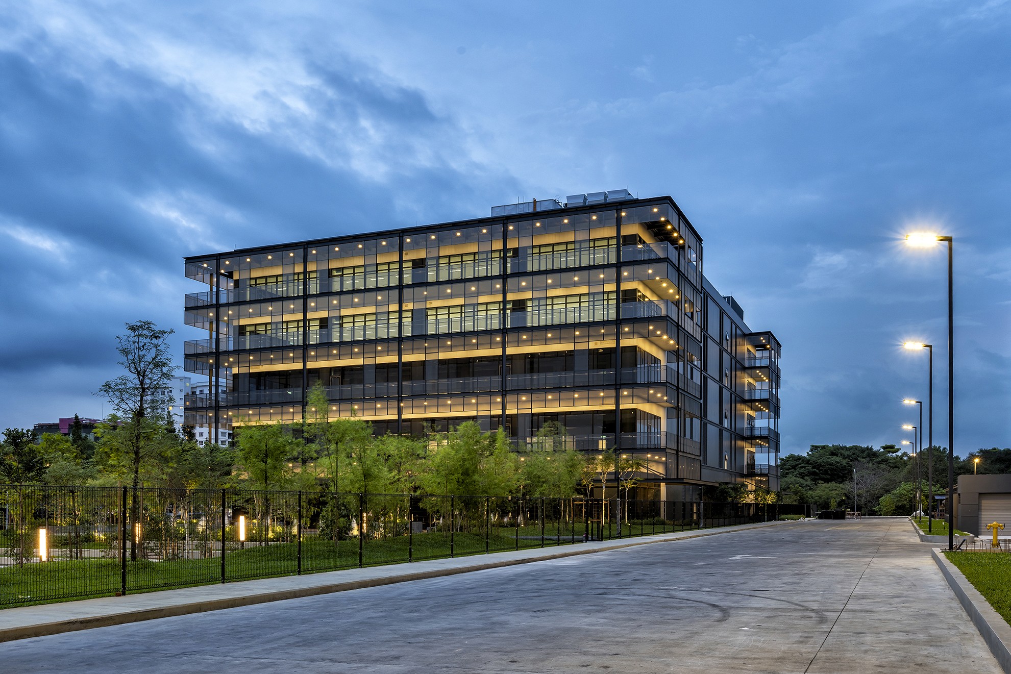 Exterior view of Hap Seng Industrial Hub project by Asima Architects