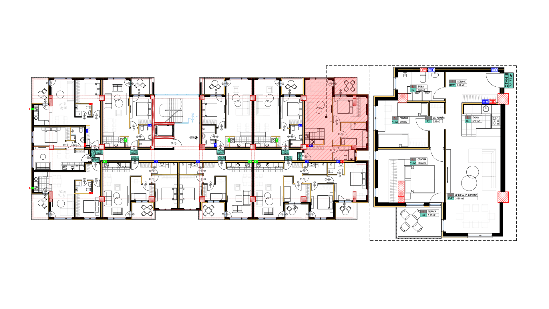 open space living room