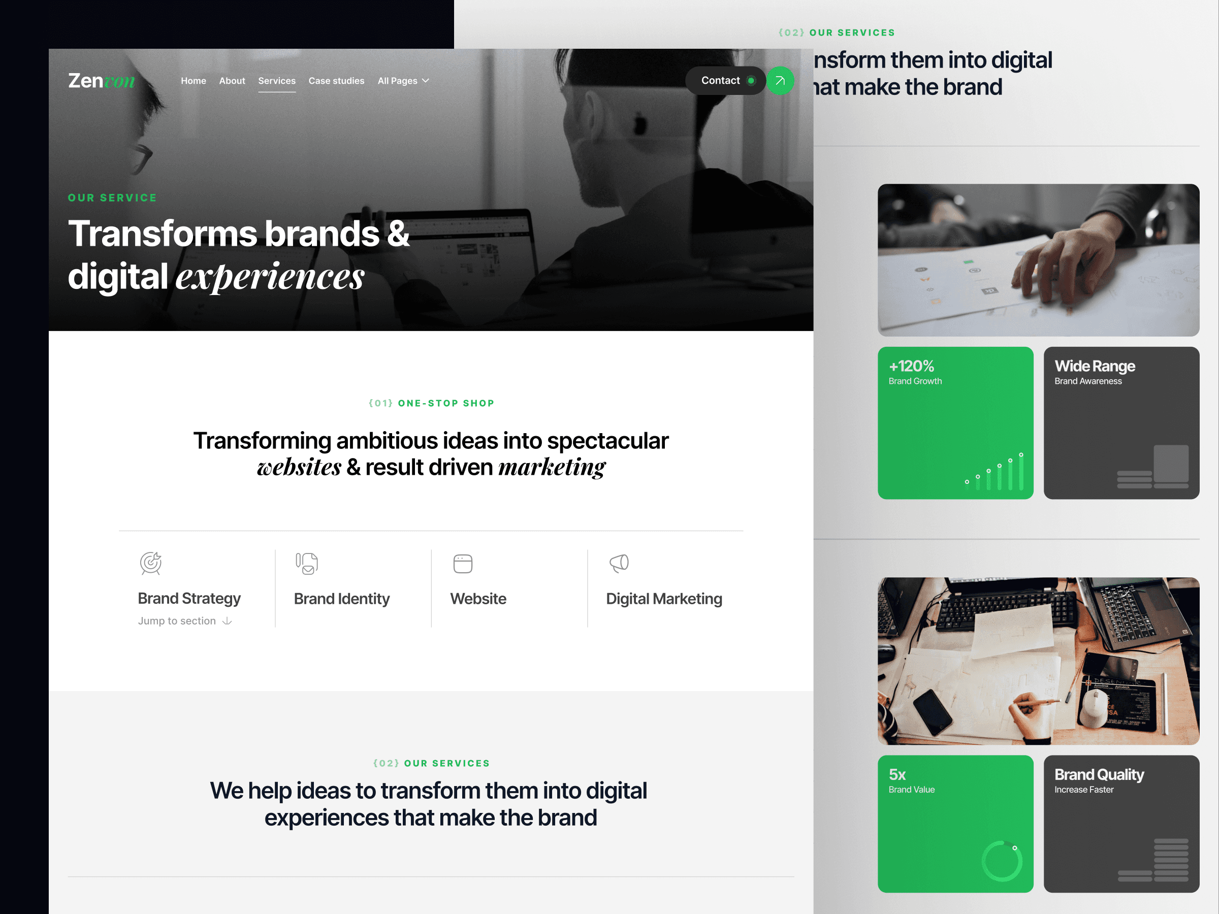 webflow creative agency template