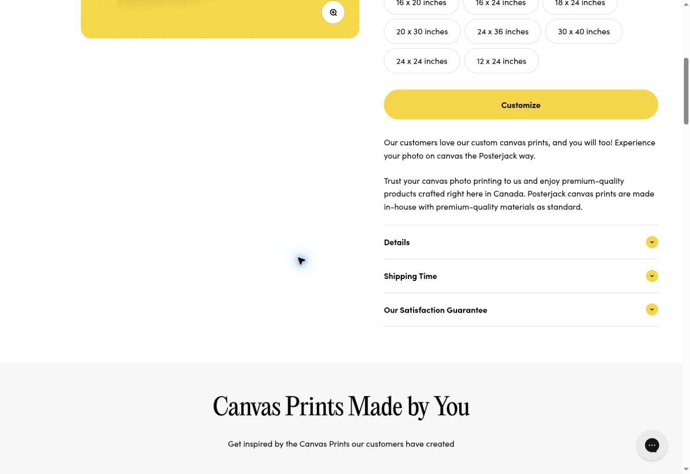 Art and Custom Products Store product details