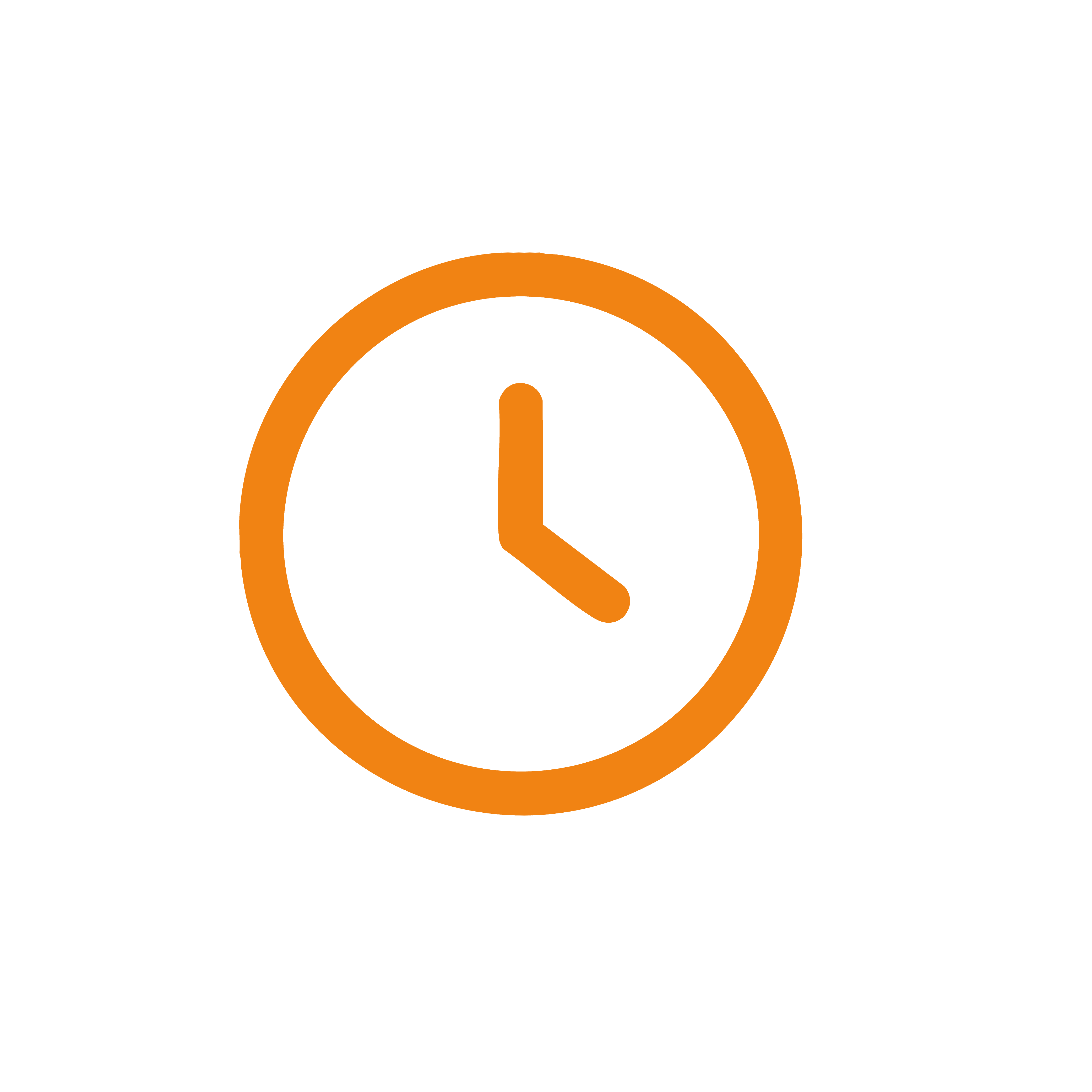 Orange clock icon