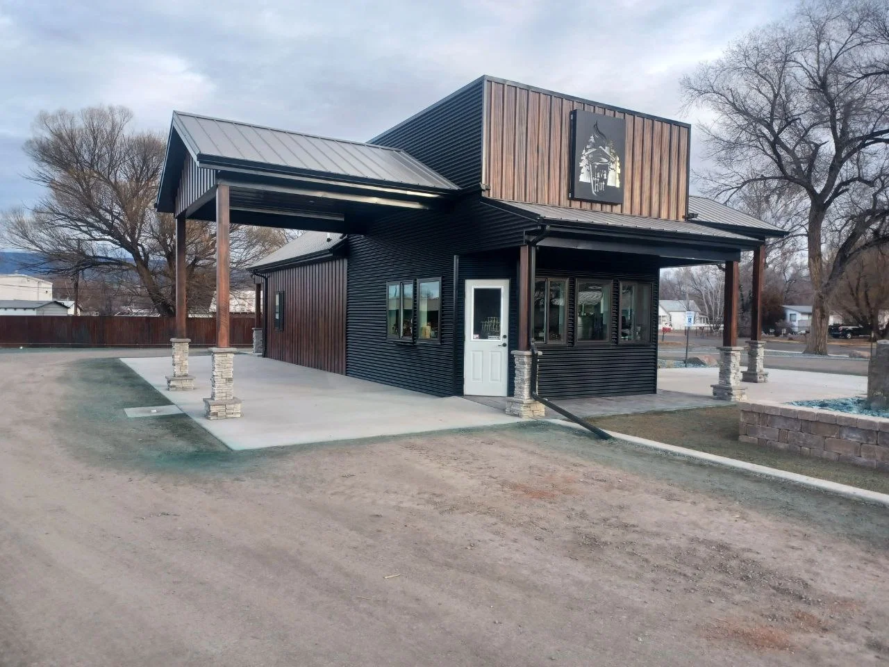 Light commercial building drafting project — Java Hut coffee shop Western Slope Colorado