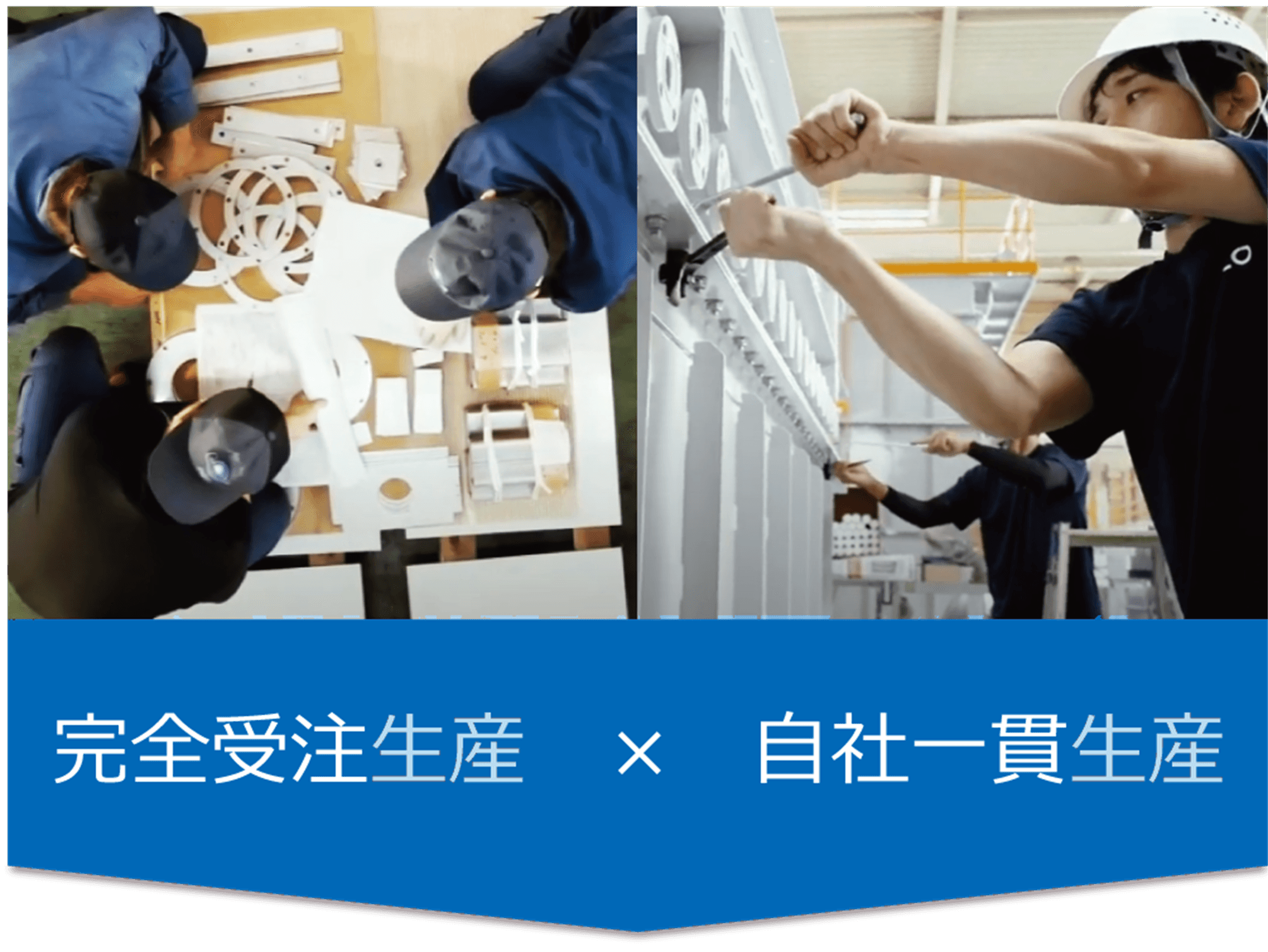 完全受注生産 自社一貫生産