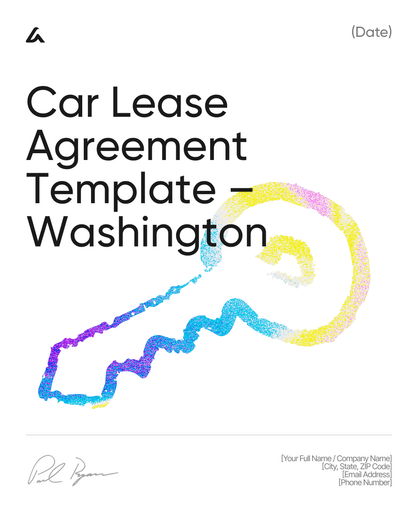 Car Lease Agreement Template – Washington