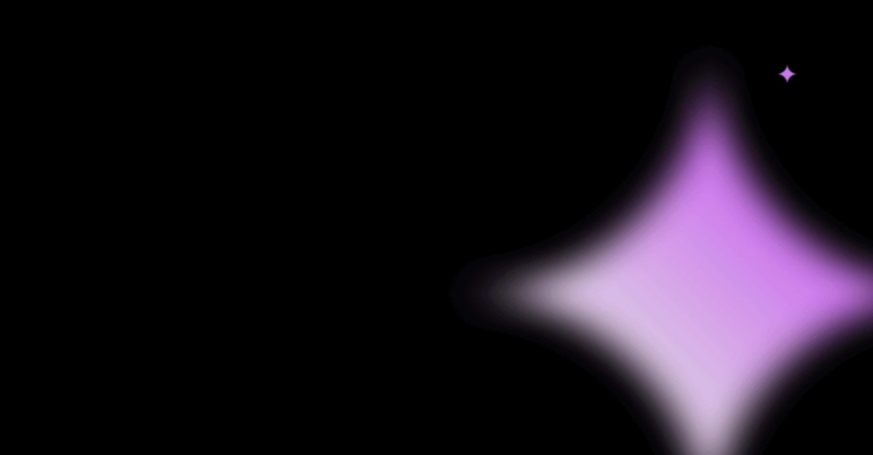 Sillueth of robot in dark gradient color mied with purple color that represent brand colors