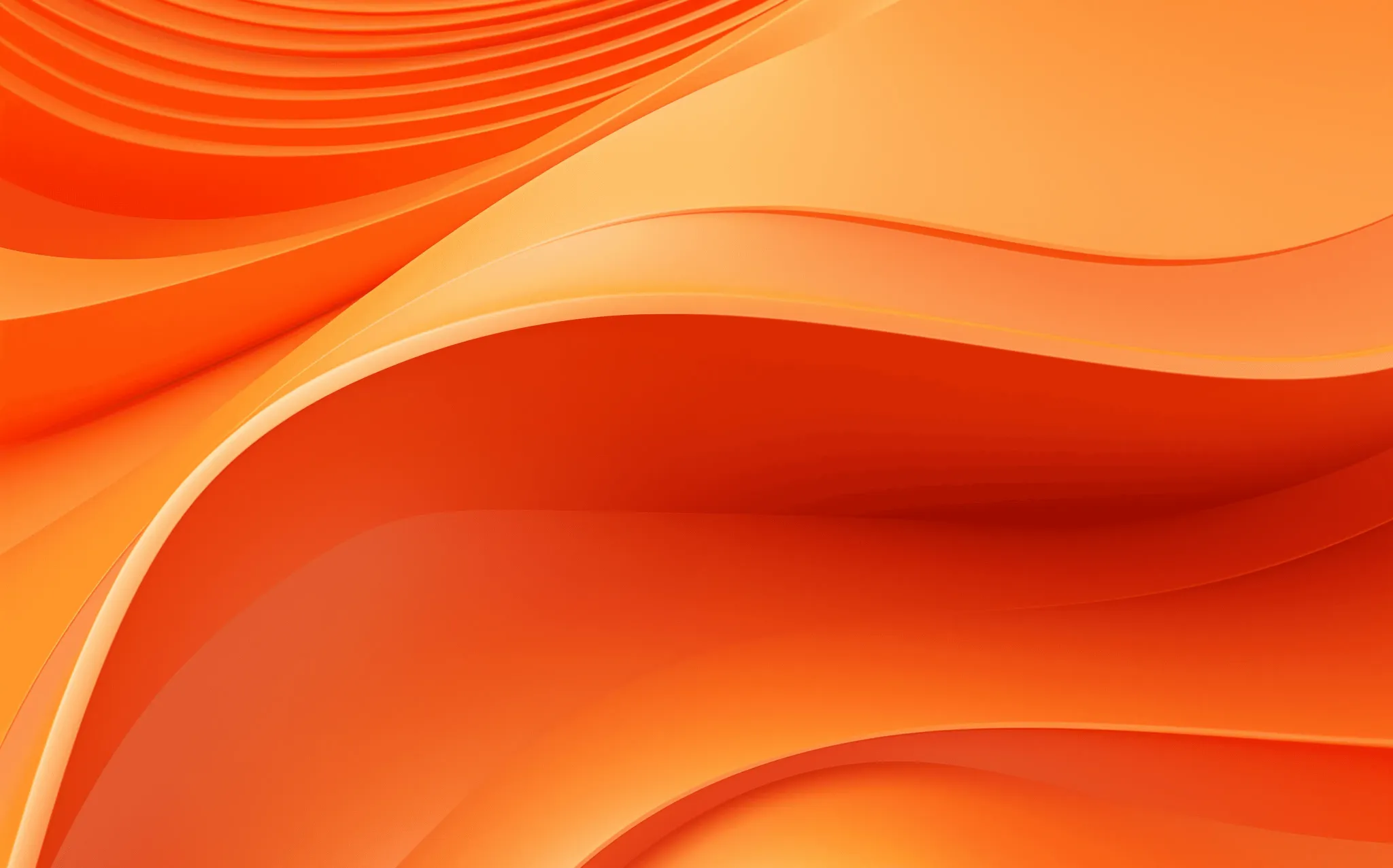 an abstract orange background with wavy lines