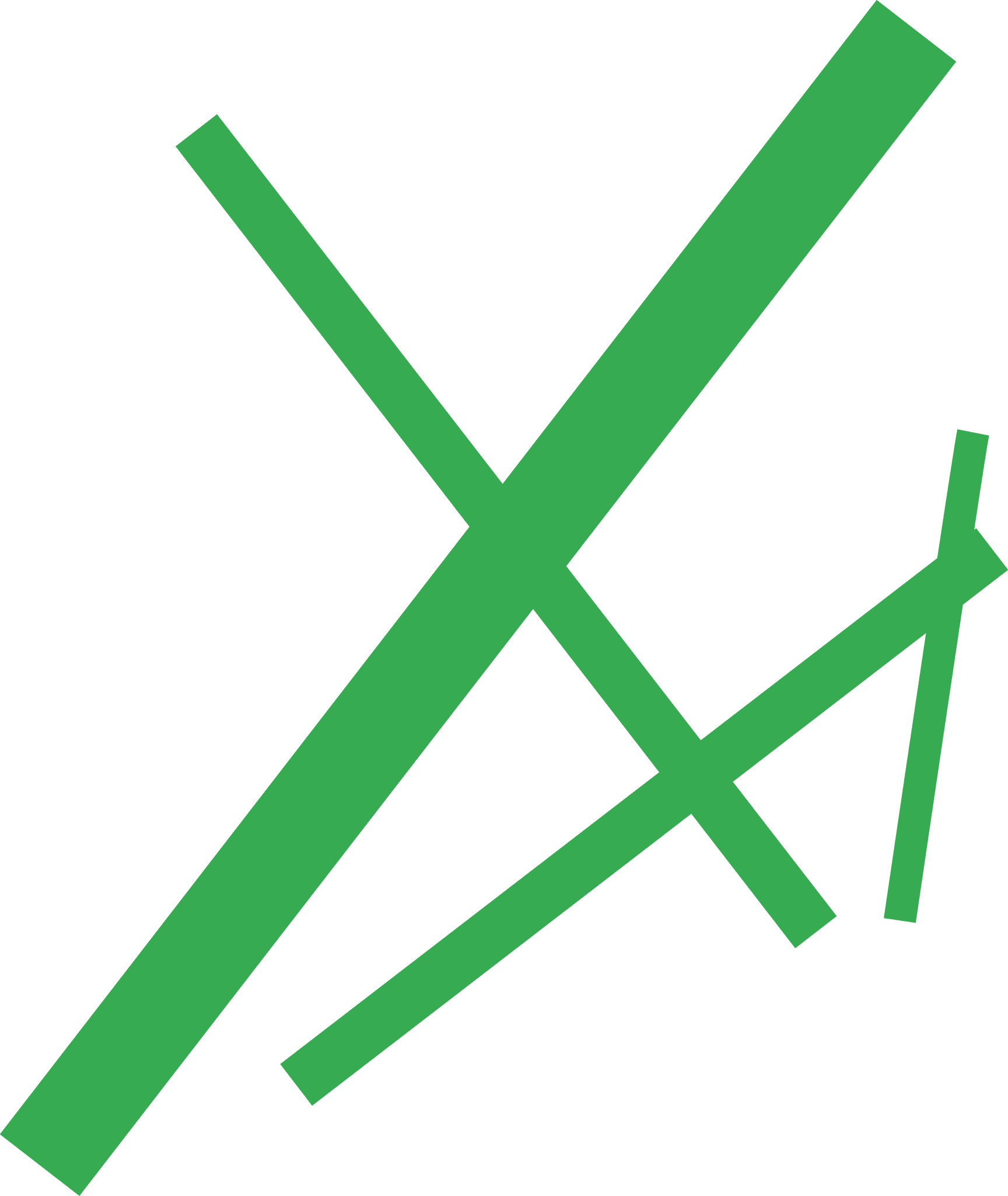 Groen balkenpatroon.