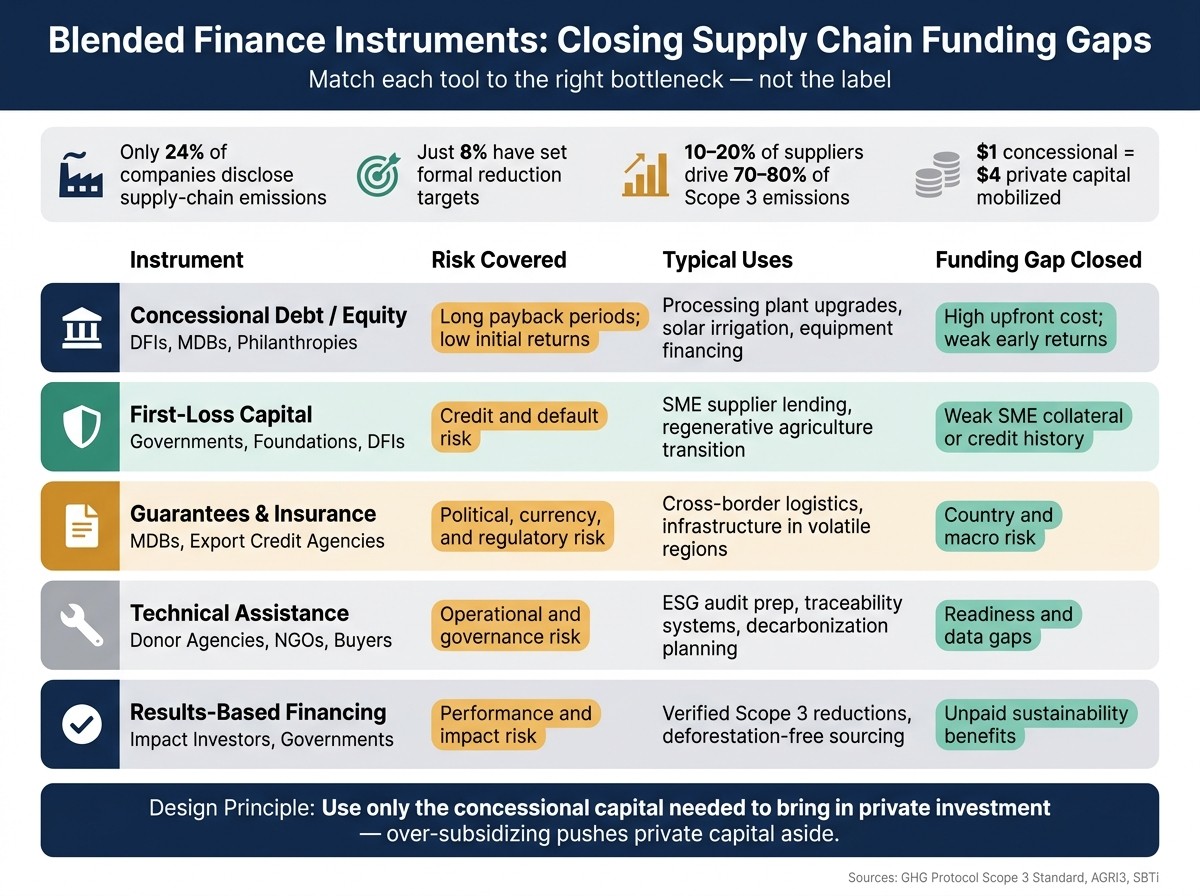 Blended Finance Instruments: Closing Supply Chain Funding Gaps