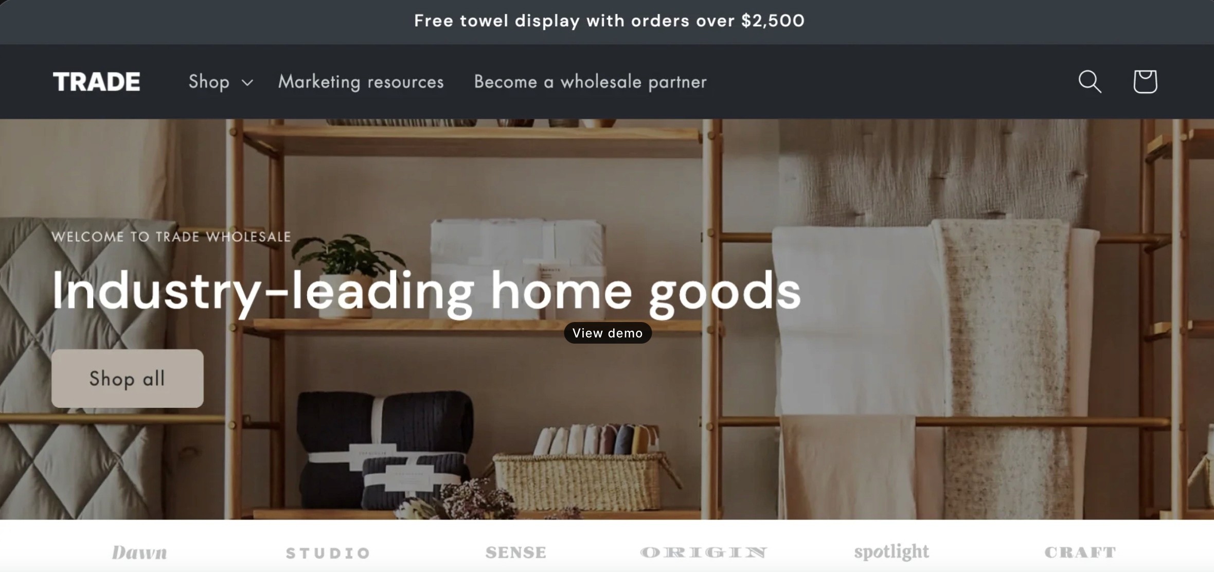 trade shopify theme