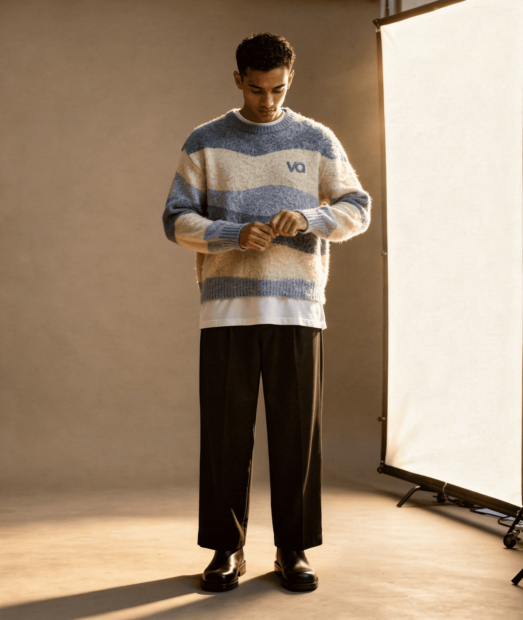 man in black beanie cap