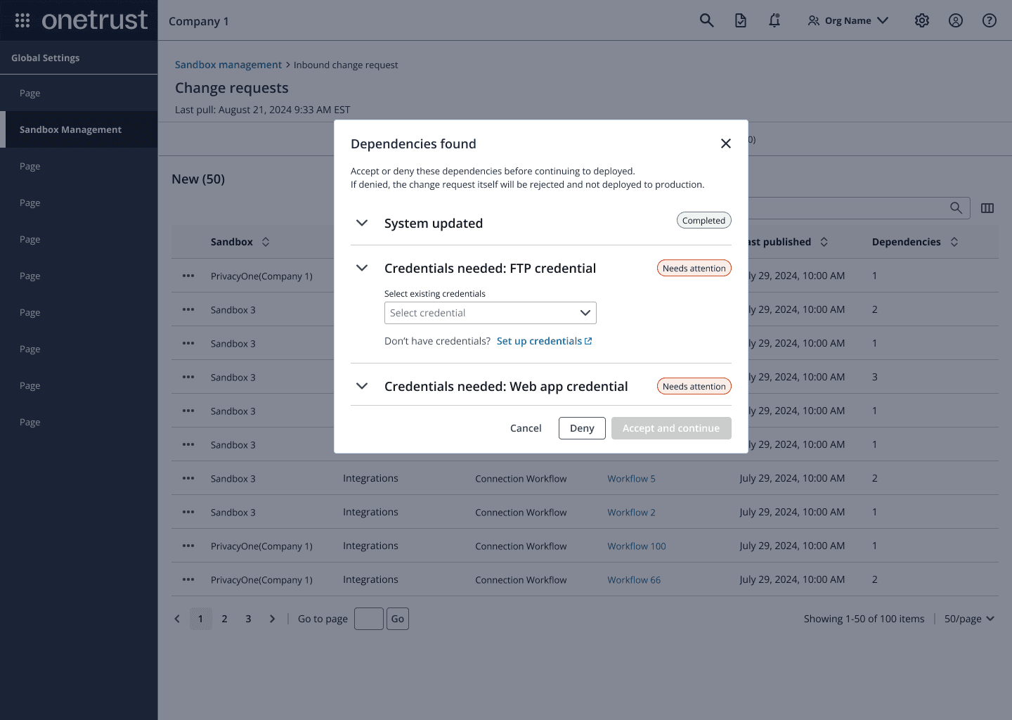 Dependency & Credential Resolution
