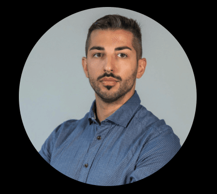 woman wearing black crew-neck shirt