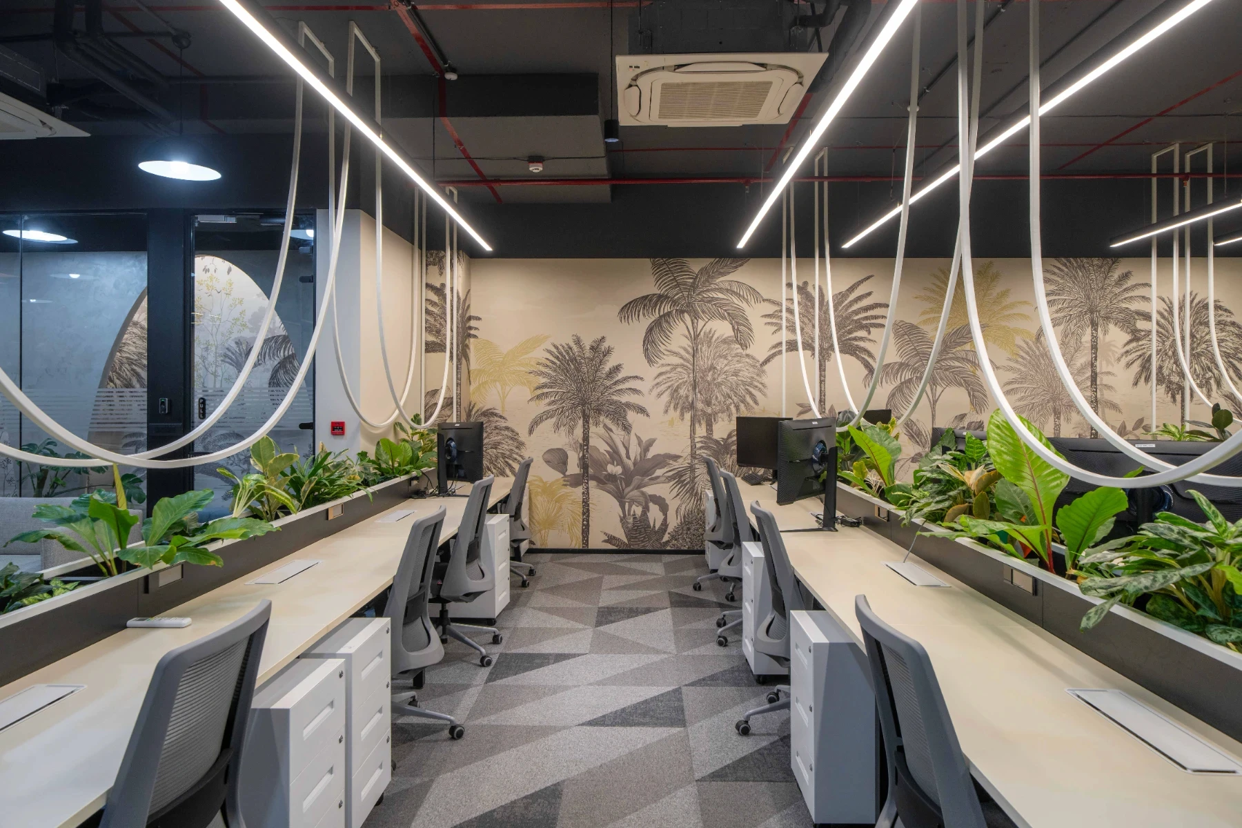 Cabin of a workpsace designed by liquid space studio specalising in workspace design