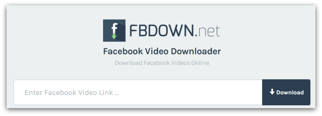 FBDOWN.net facebook video downloader