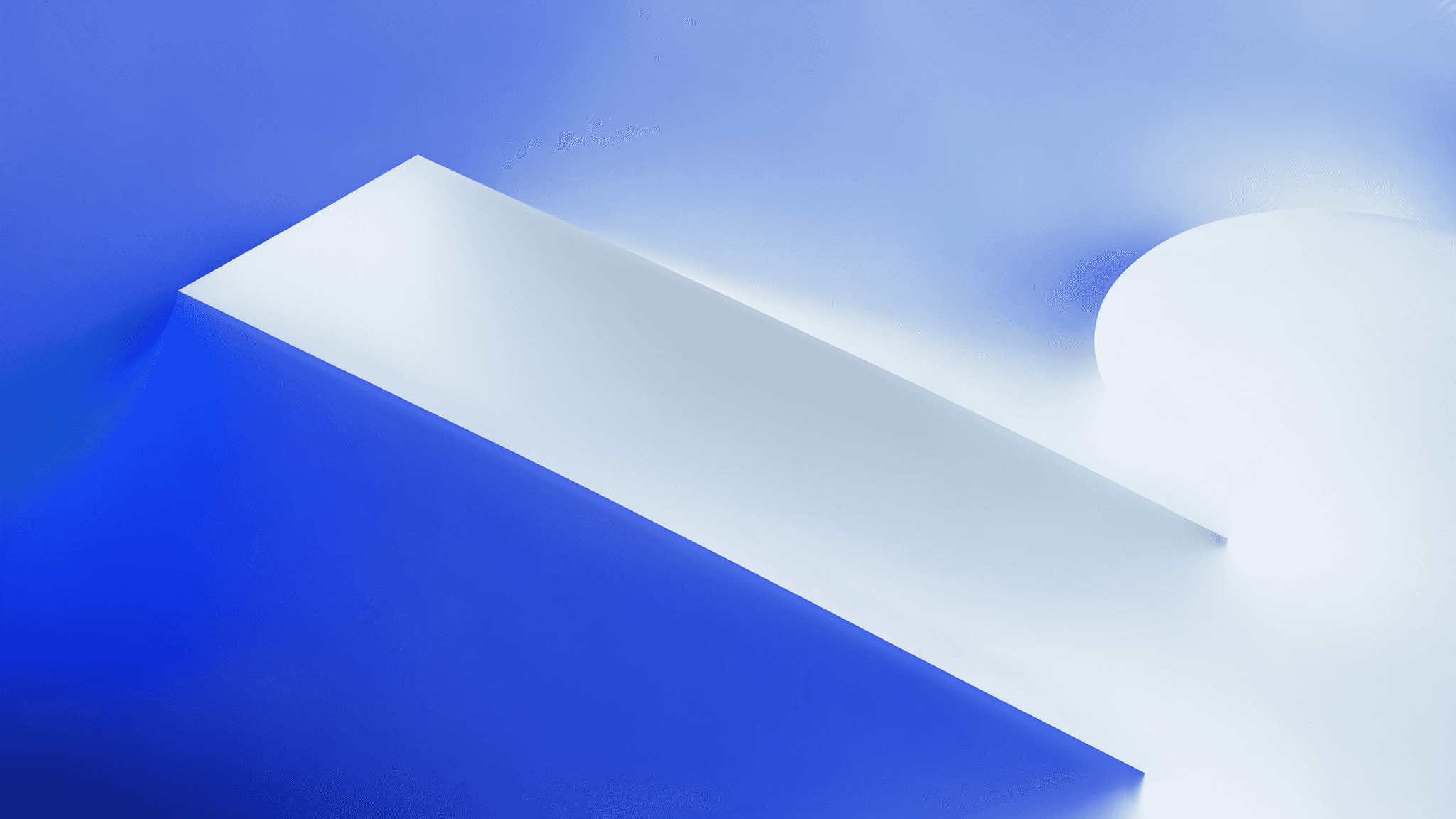 Blue 3D gradient. AI-generated.