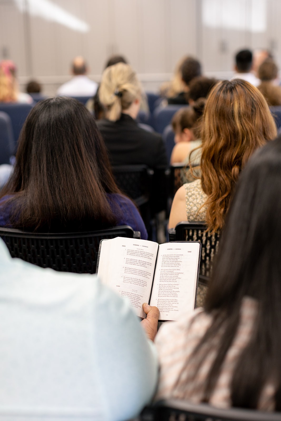 Sunday meeting at the church in College Station