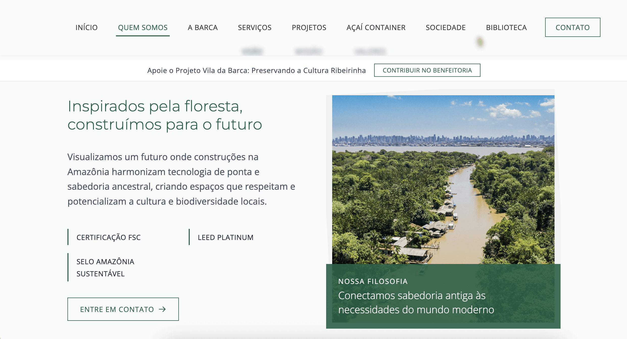 A navegação foi pensada como uma jornada: fluida, silenciosa e envolvente.