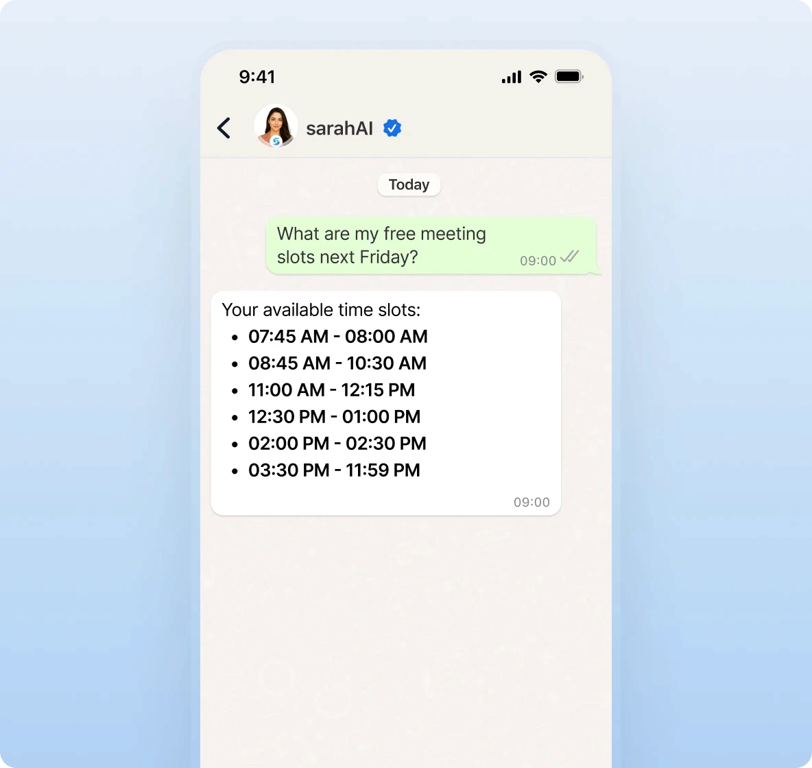 Whatsapp SarahAi