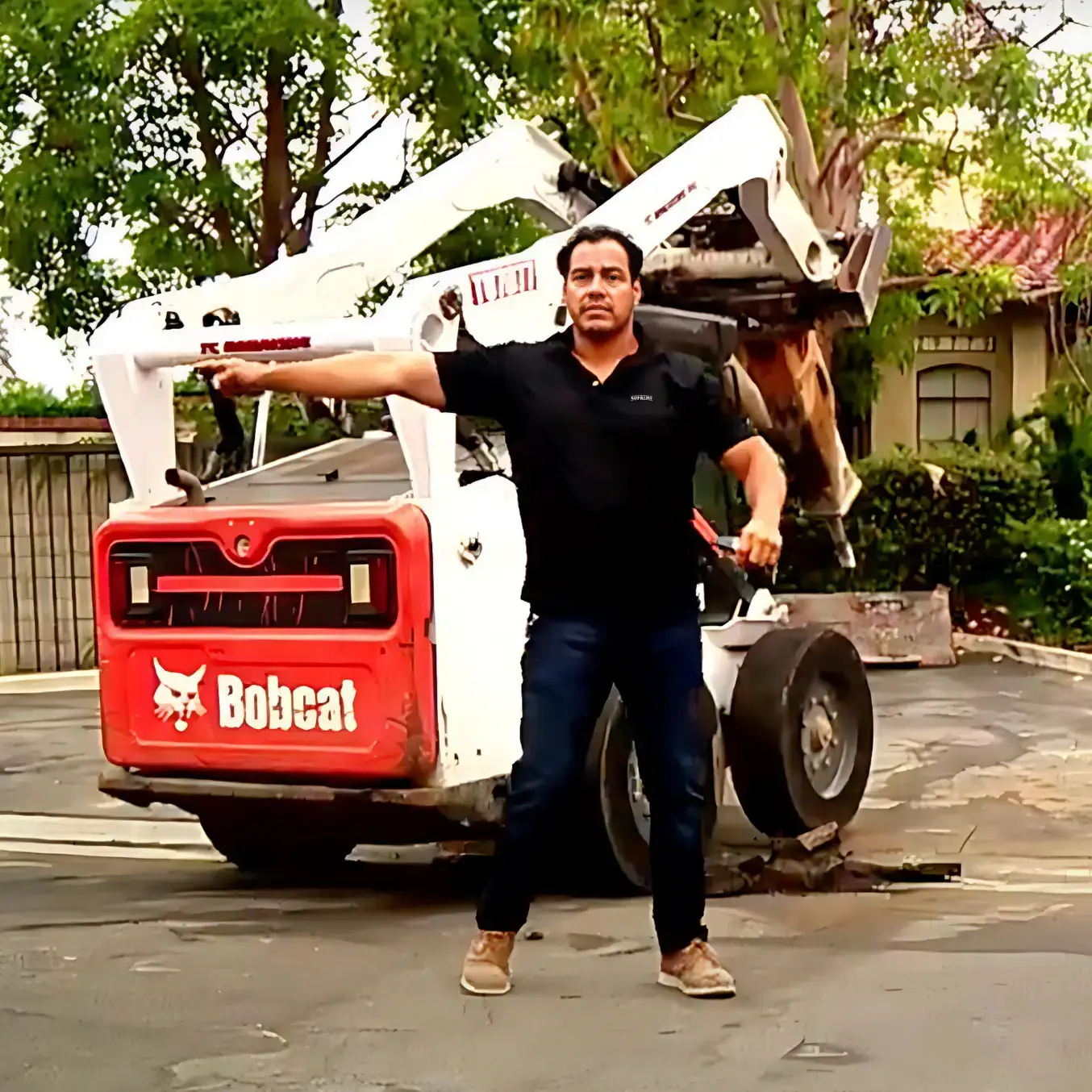 Owner Jose Flores directing crew on a project