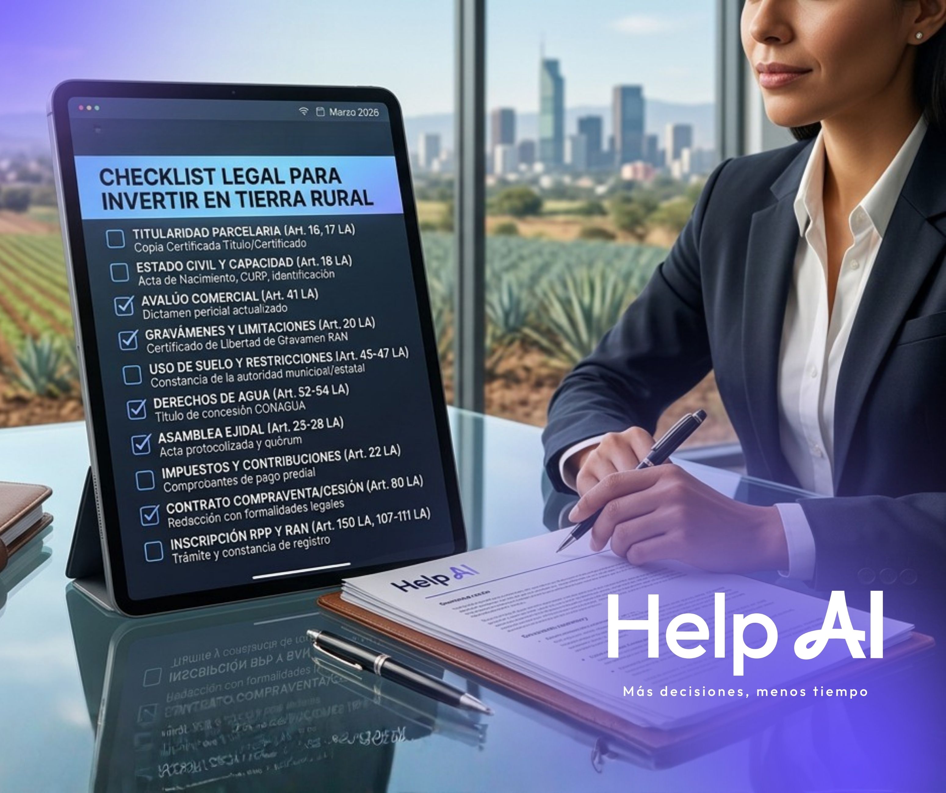 Checklist legal para invertir en tierra rural