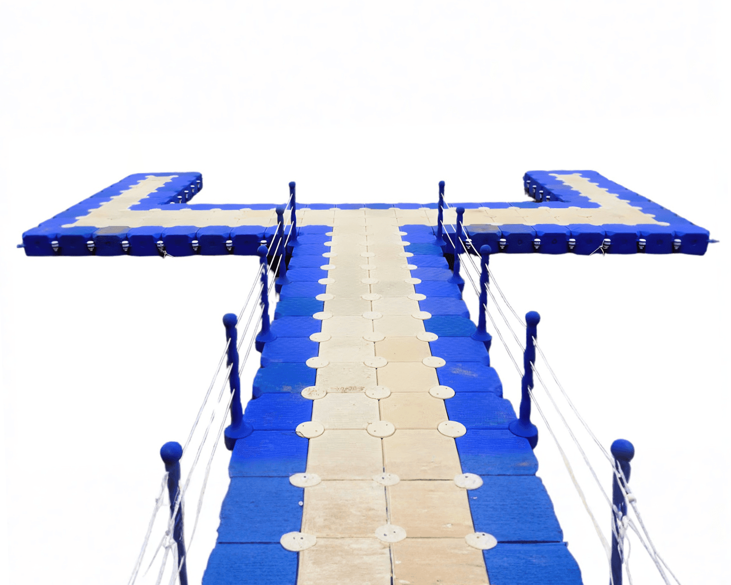 Yüzer İskele Platformu Floating Dock Platform Mavi Blue White Beyaz