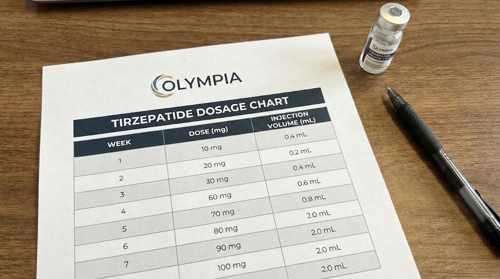 Olympia tirzepatide dosage chart