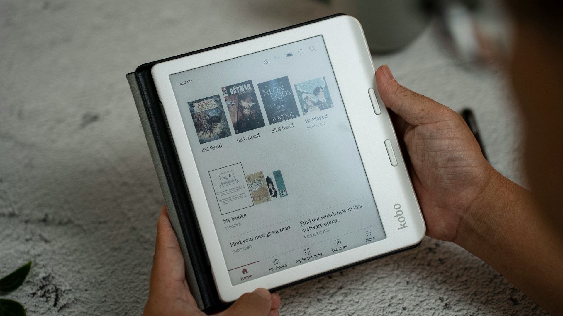 An ebook device