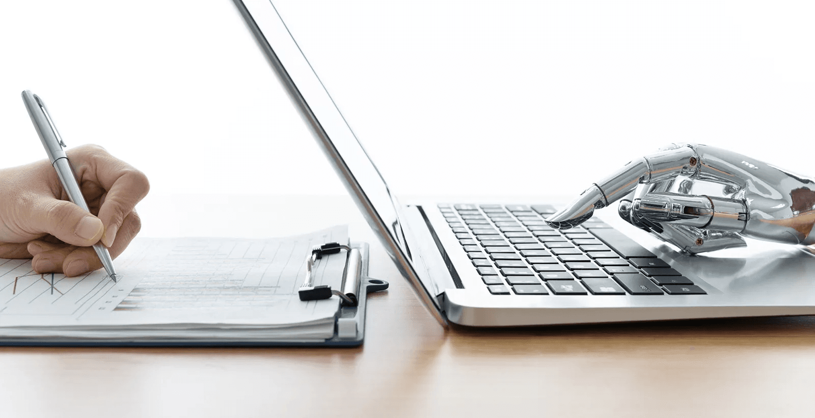 Human and robot working together - Best AI for Document Generation