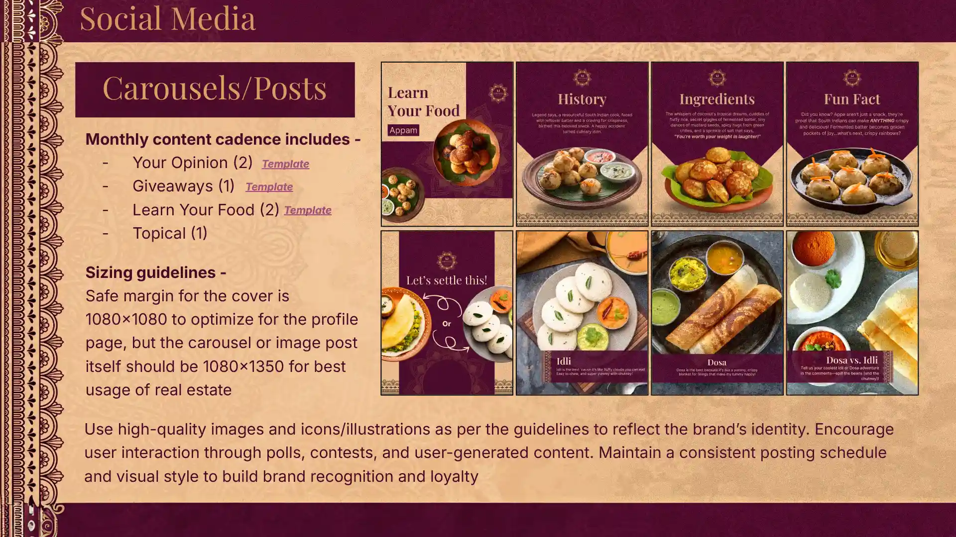 venus restaurant dubai social media template