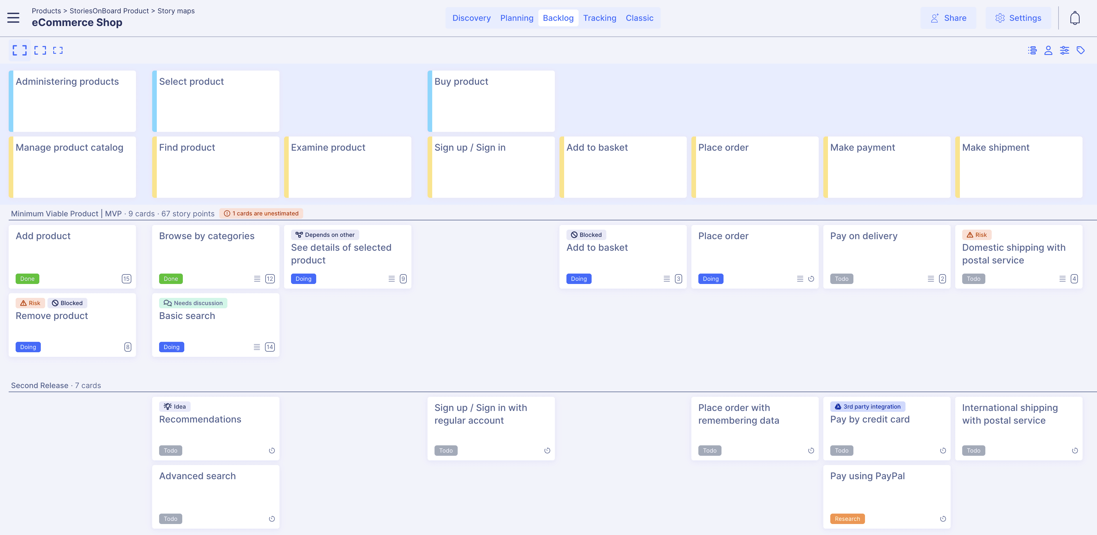 StoriesOnBoard - #1 Story Mapping Tool for Software Projects