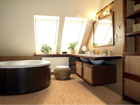 Cork Flooring in Bathroom