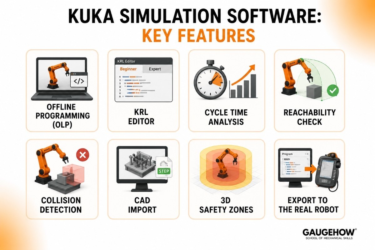 features of KUKA simulation