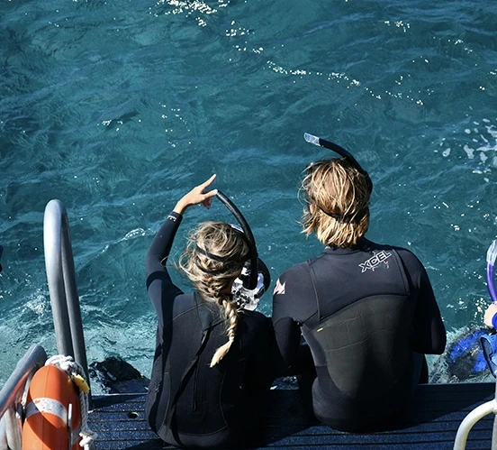 Plongée sous marine en famille