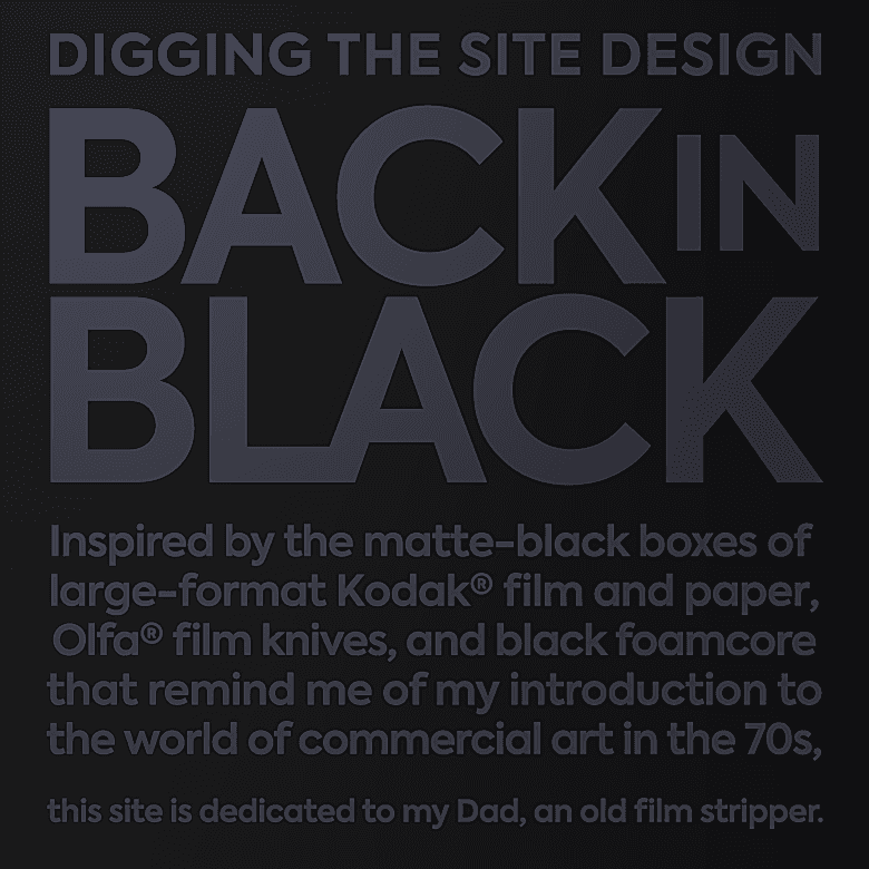 Site Launch Plaque titled Back In Black