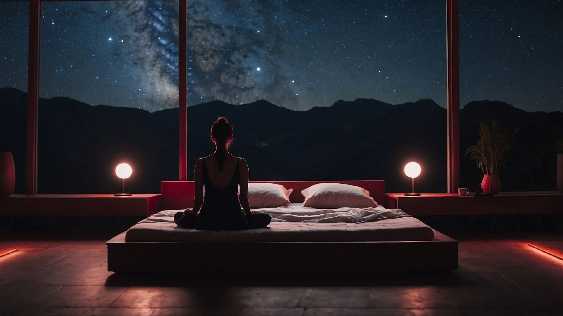 beauty products with a light green background