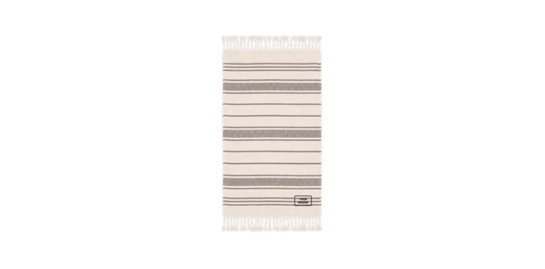 Hammam beach towel branded for summer corporate gifting