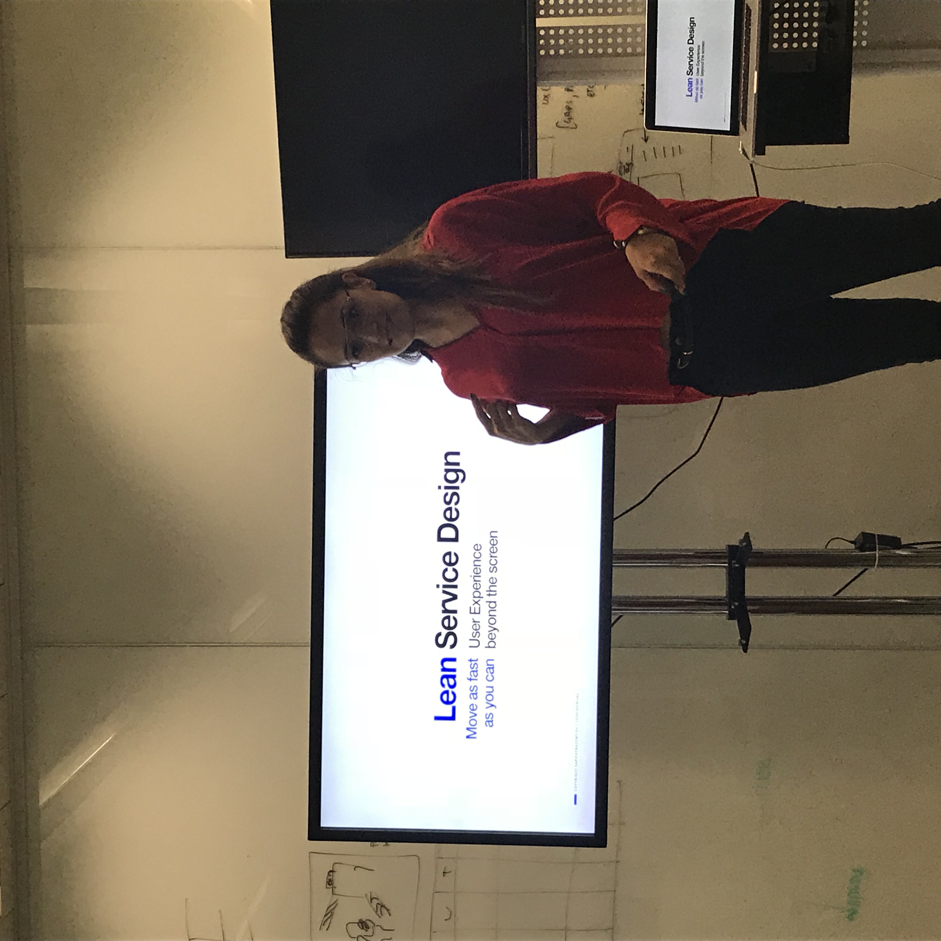 Yenny talking about Service Design